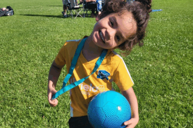 jude holding a ball