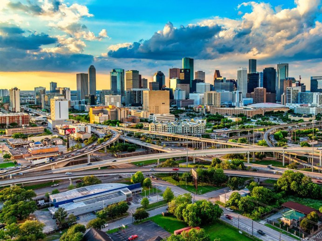 weekend getaways: houston; city view of houston