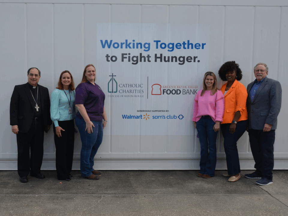 catholic charities announcing food rescue program