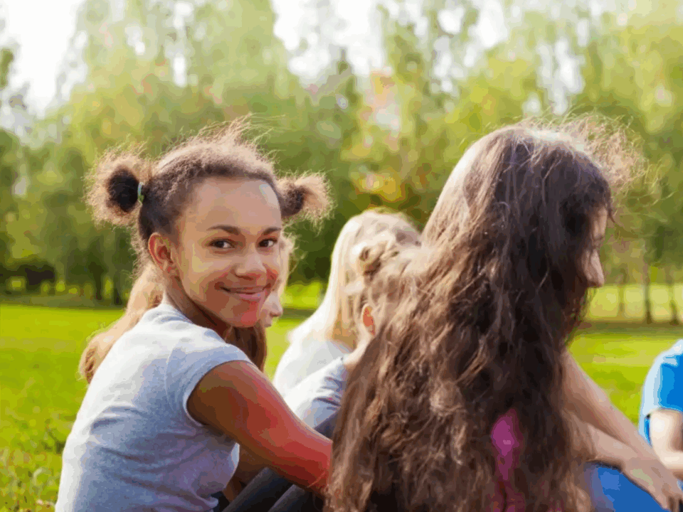 youth mobile crisis program; girl looking at camera