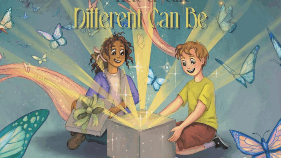 children's book cover; what a gift