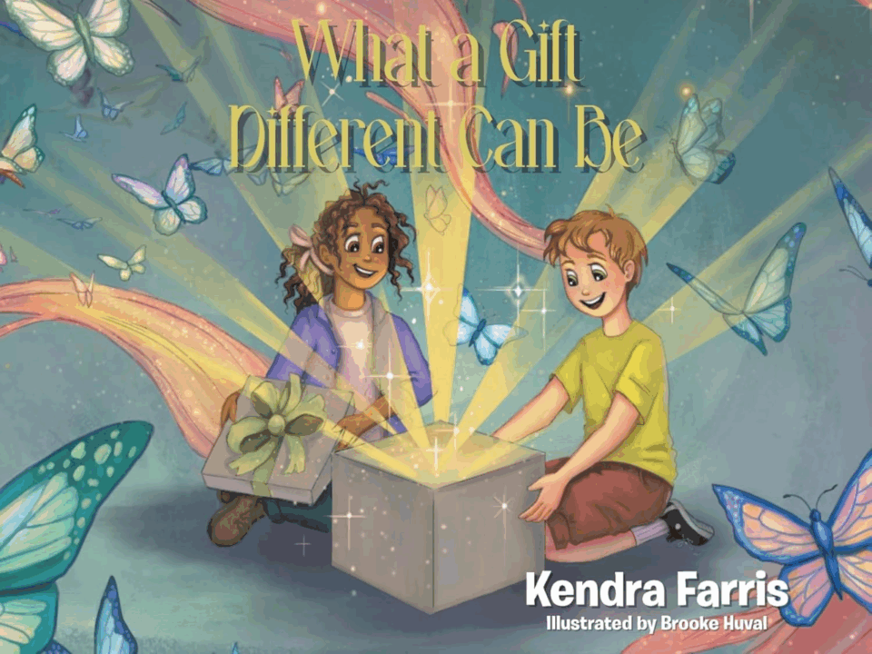 children's book cover; what a gift