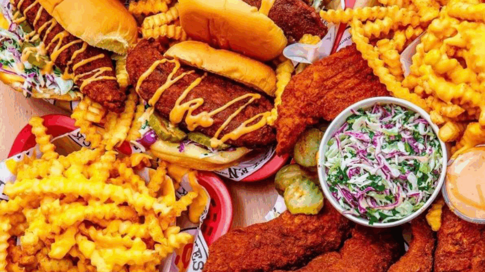 dave's hot chicken; includes all menu items