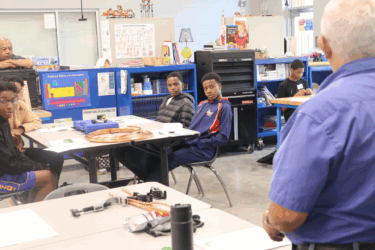 exxonmobil's careers; students in class