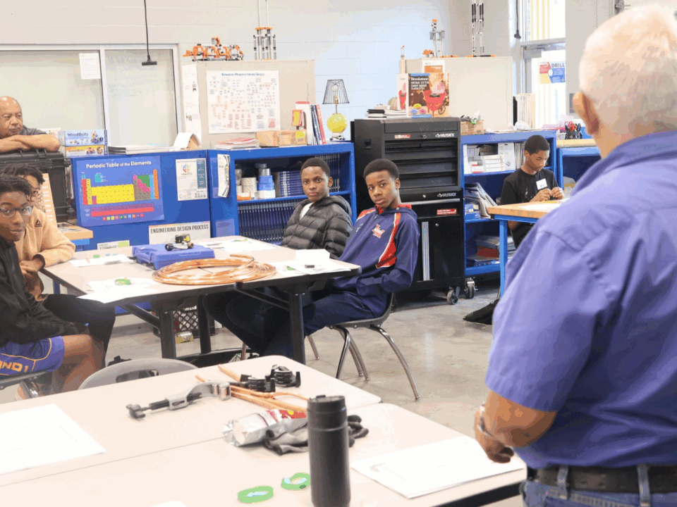 exxonmobil's careers; students in class