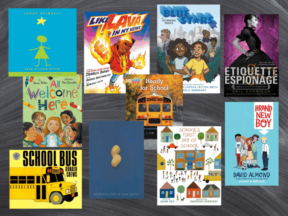 back-to-school books; covers of books