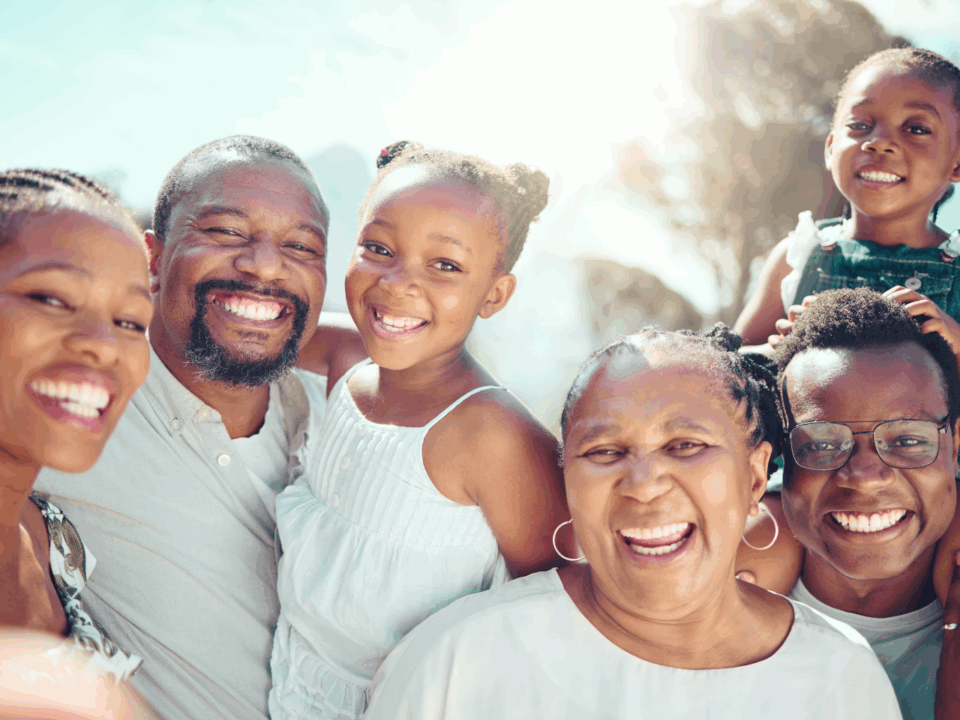 generations; passing down stories; family posing together