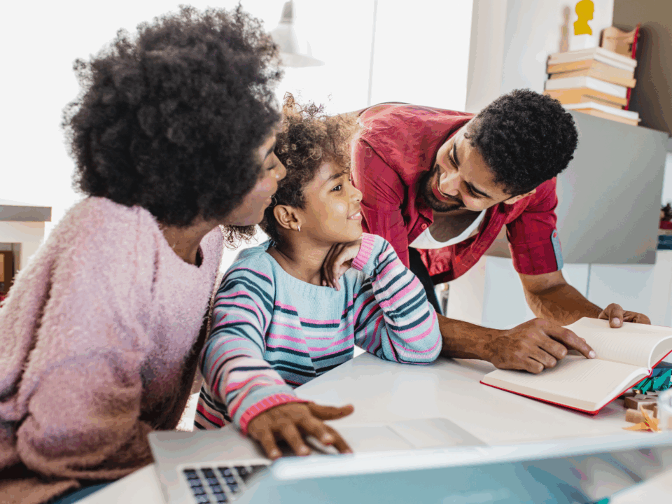 parenting style; parents with child