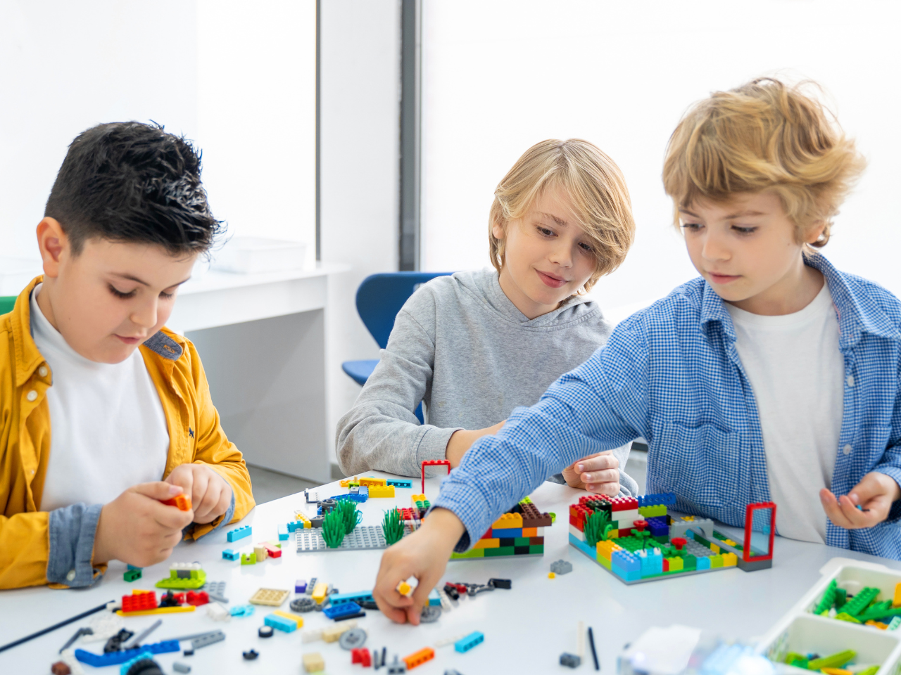 lego therapy; three roles