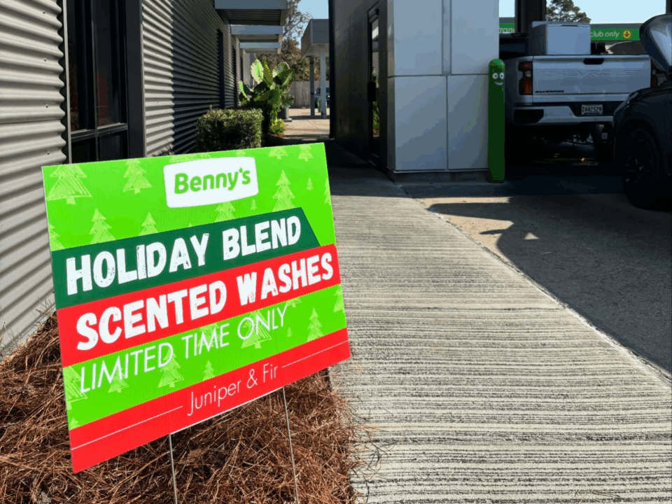 Benny’s Car Wash holiday blend