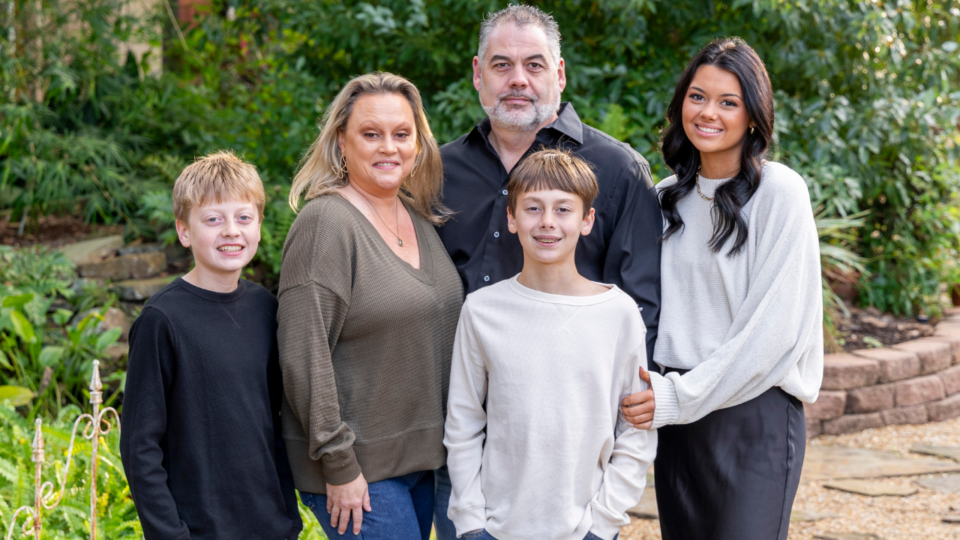 amy and family; memories over materials