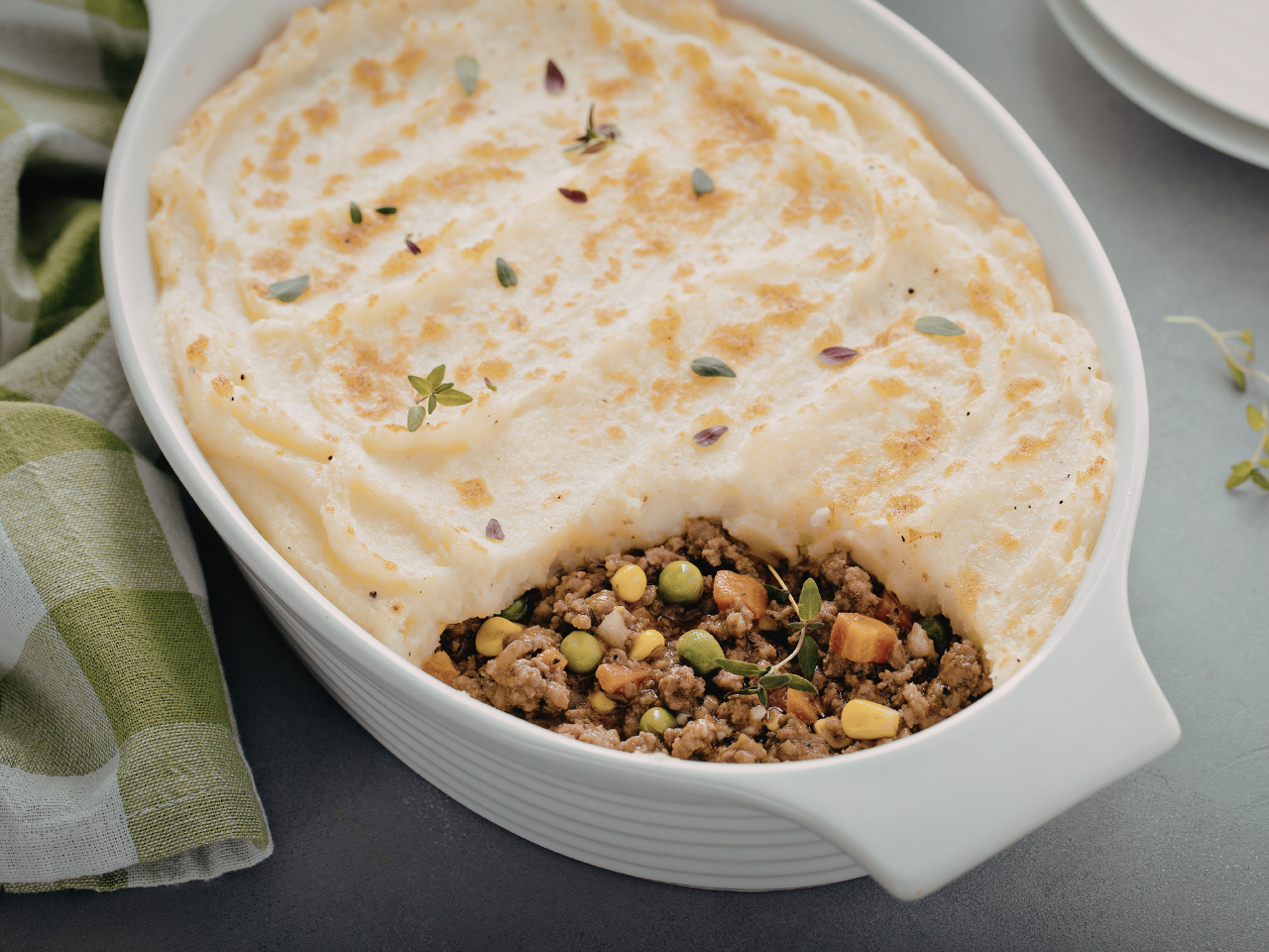 Irish-inspired dinner; shepherd's pie