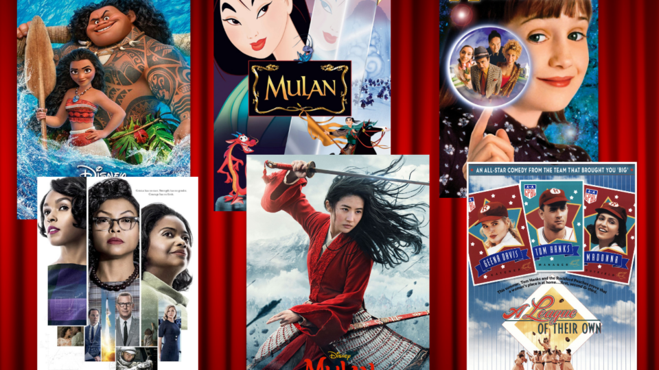 inspiring women; movie posters