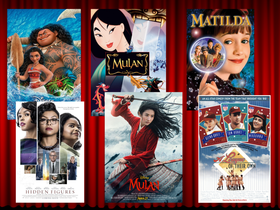 inspiring women; movie posters