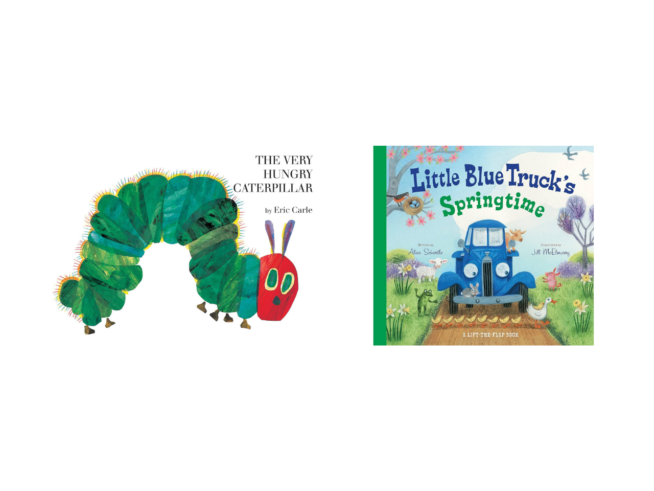 spring reading list; caterpillar and blue