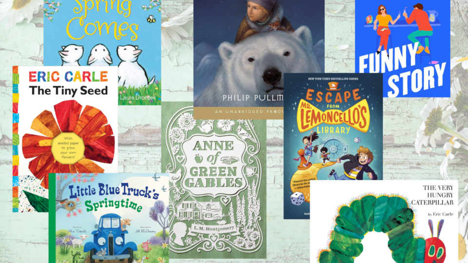 spring reading list book covers