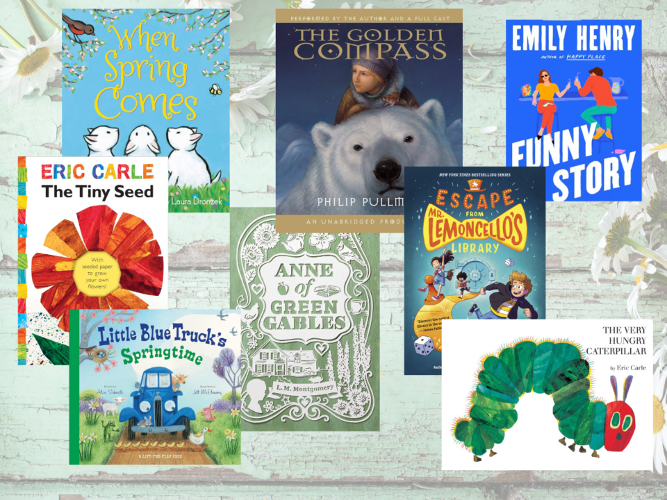 spring reading list book covers