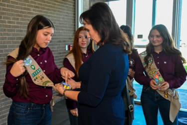 Girl Scouts Louisiana East sharing badges